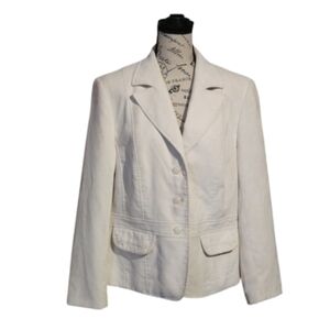 Size 14 Tribal Women's Cream Blazer